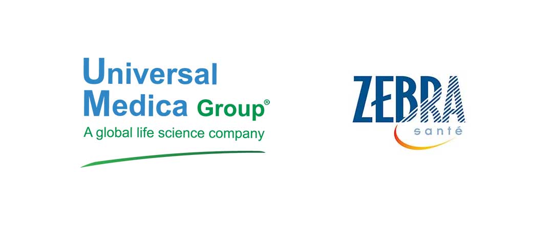 Logos Universal Medica Groupe et Zebra Santé